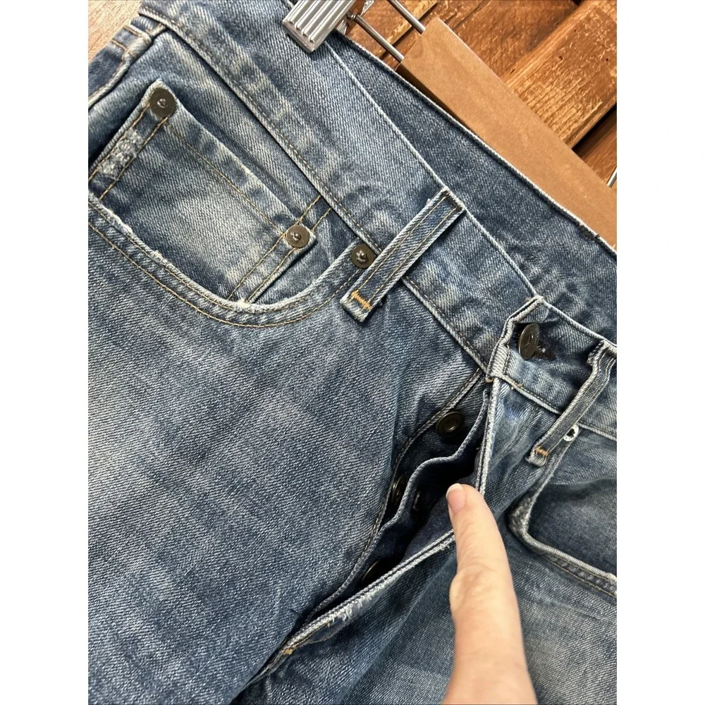 Mens Rag & Bone Standard Issue Jeans Fit 2 Slim Leg Sz 30 Distressed